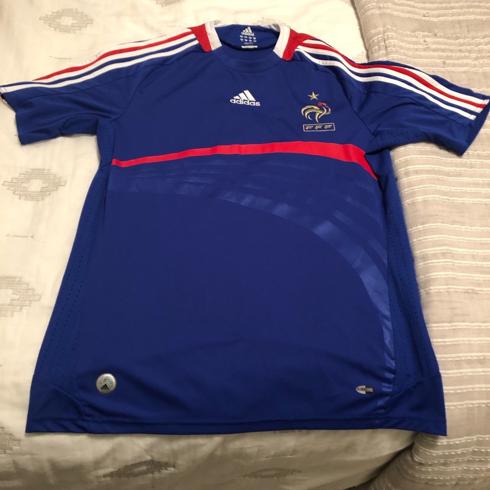 France Adidas vintage soccer jersey Euro 2008